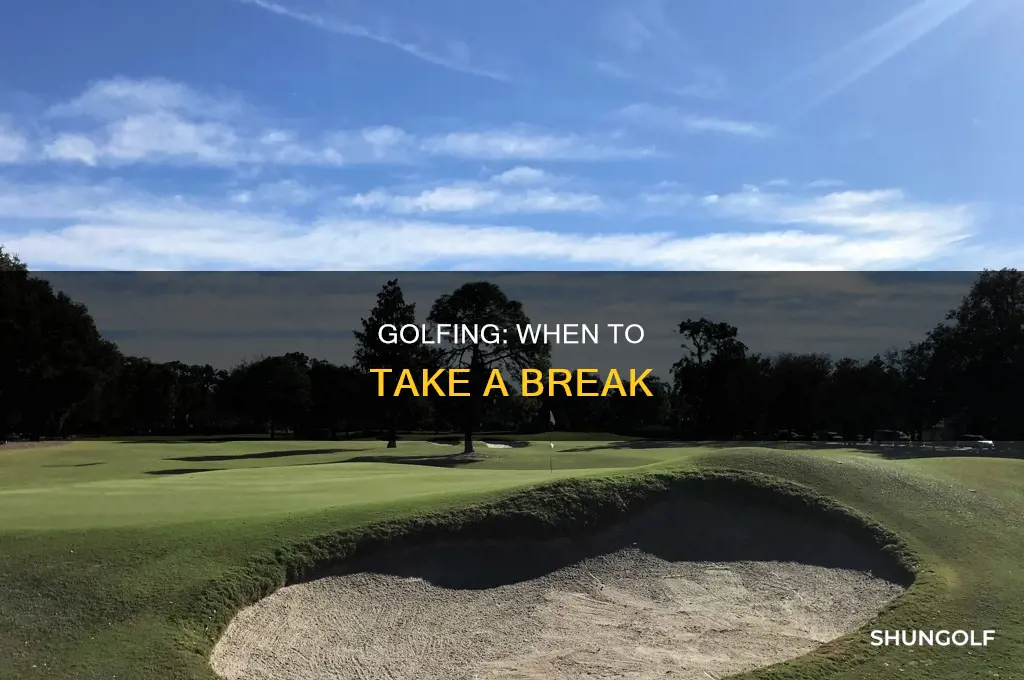 when not to golf