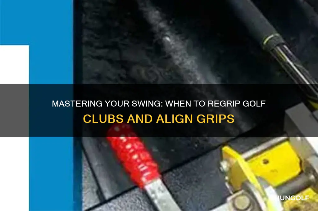when regripping golf clubs lineup grip