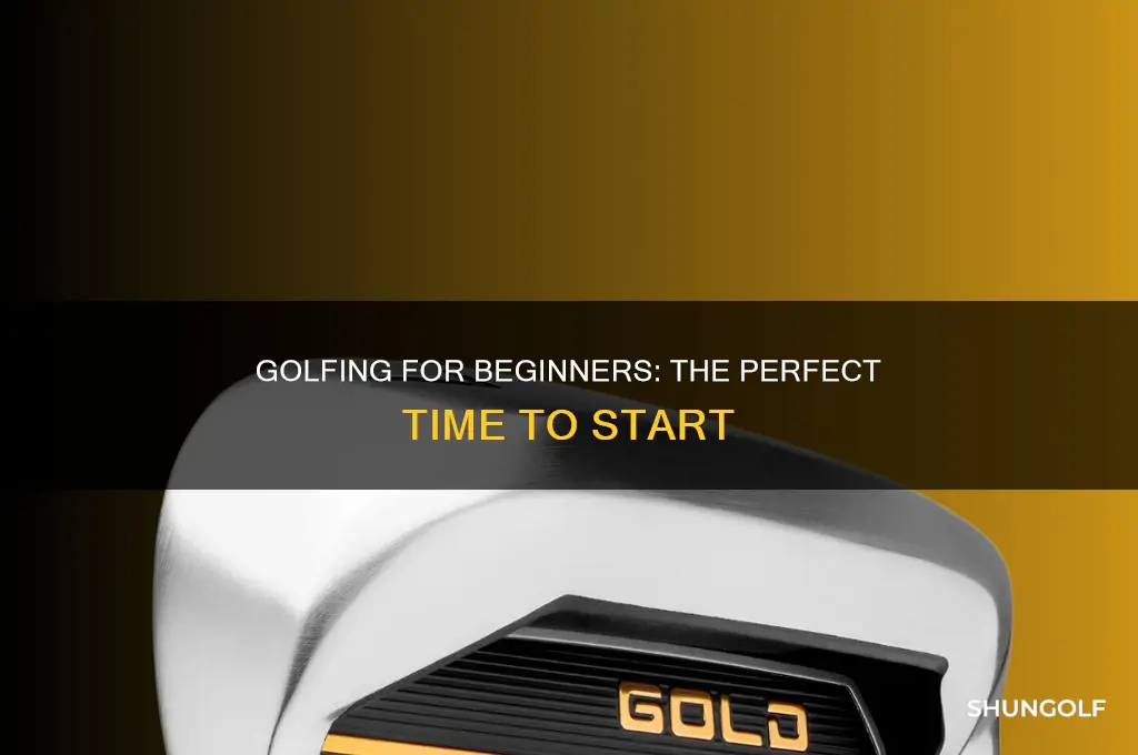 when should beginners try golfing