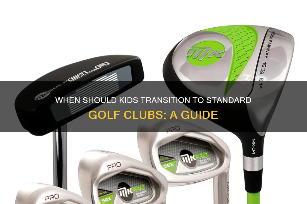 when should kids hit normal golf clubs