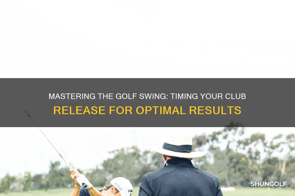 when should you feel like you release the club golf