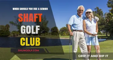 Choosing Senior Shaft Golf Clubs: Timing and Benefits Explained