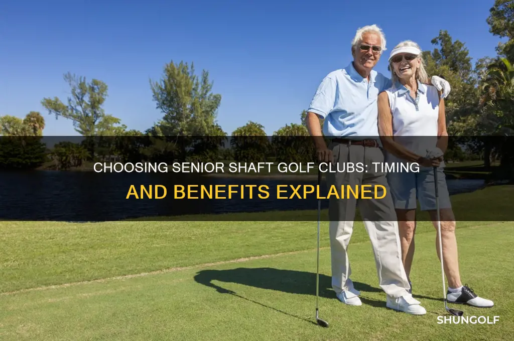 when should you use a senior shaft golf club