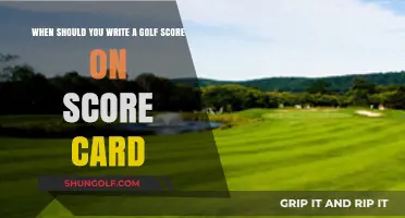 Perfect Timing: When to Record Your Golf Score on the Scorecard