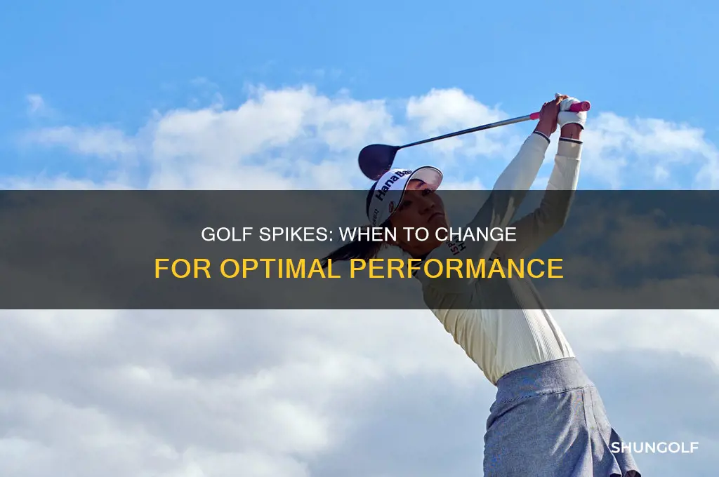 when to change golf spikes