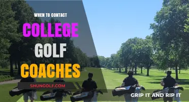 Golfers: Best Time to Contact College Coaches