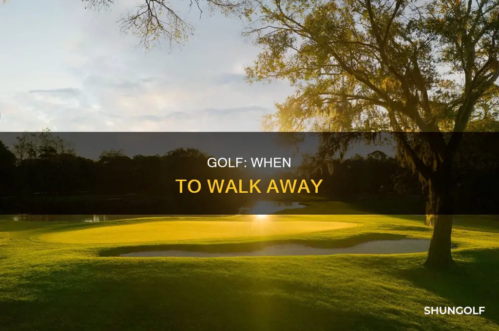 when to give up golf