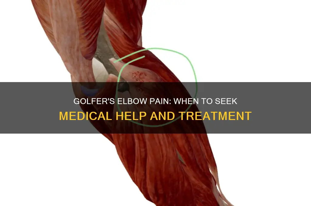 when to go to doctor for golfer