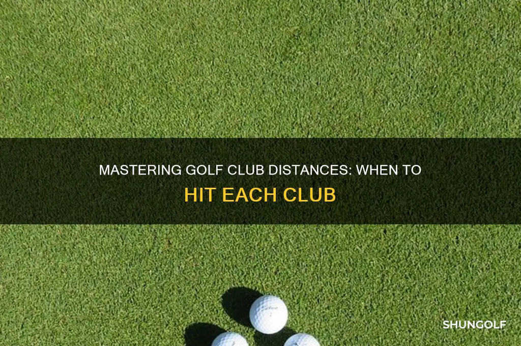 when to hit each golf club