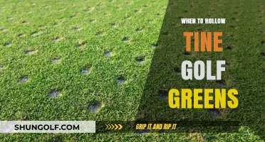 Spring Hollow Tining: Golf Green Maintenance