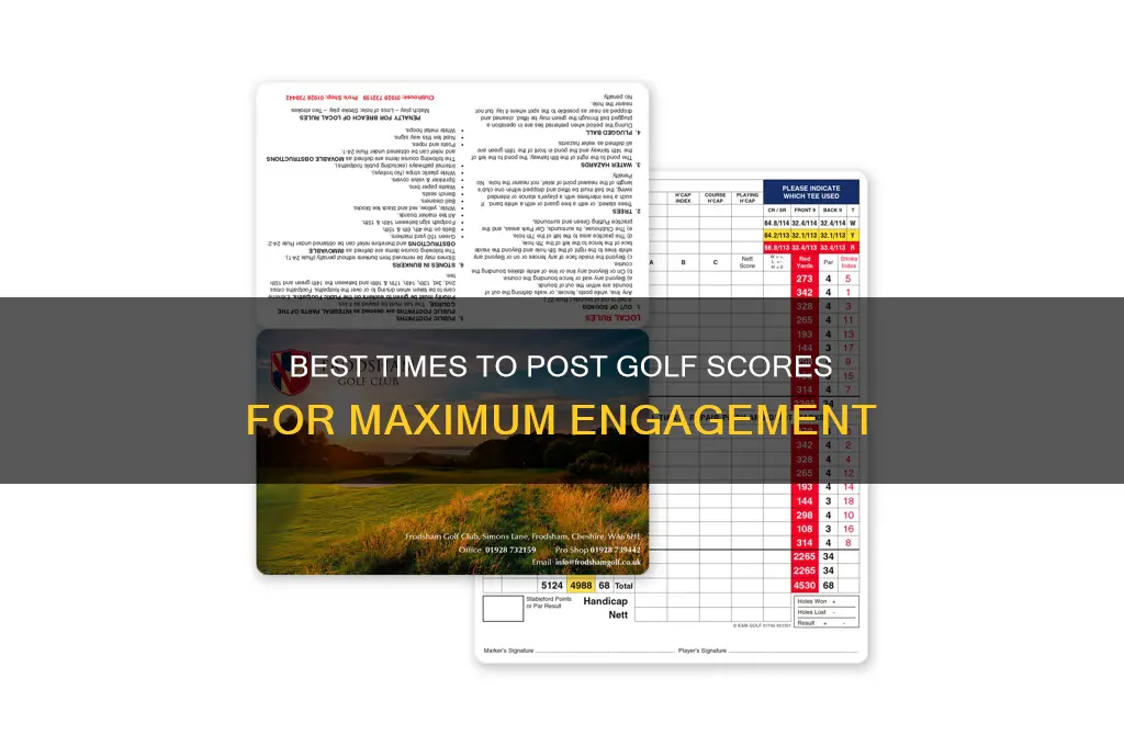 when to post golf scores