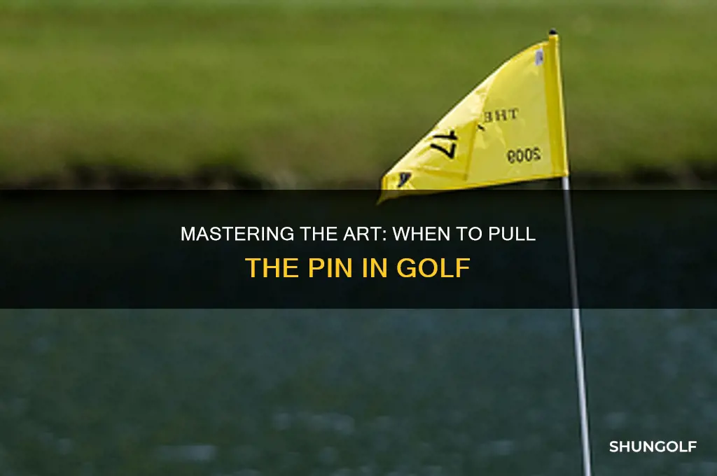 when to pull the pin in golf