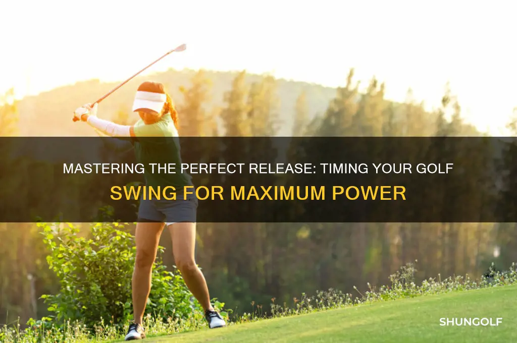 when to release the club in the golf swing