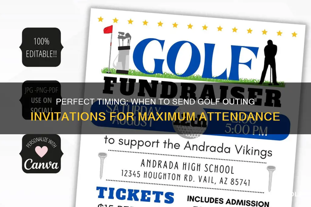 when to send out invitations for golf outing