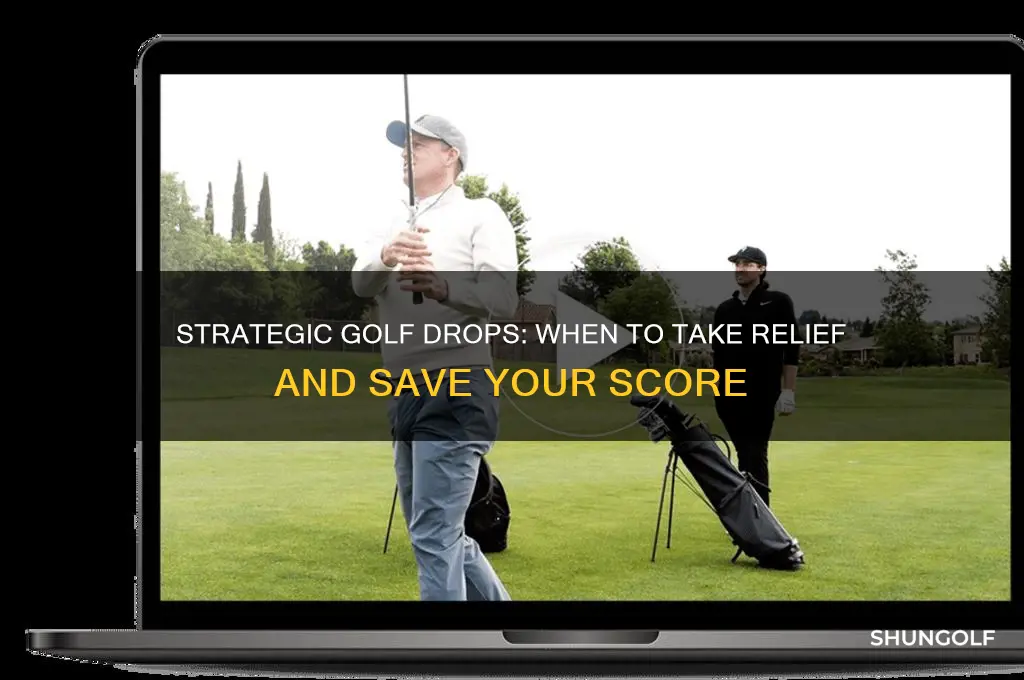 when to take a drop in golf