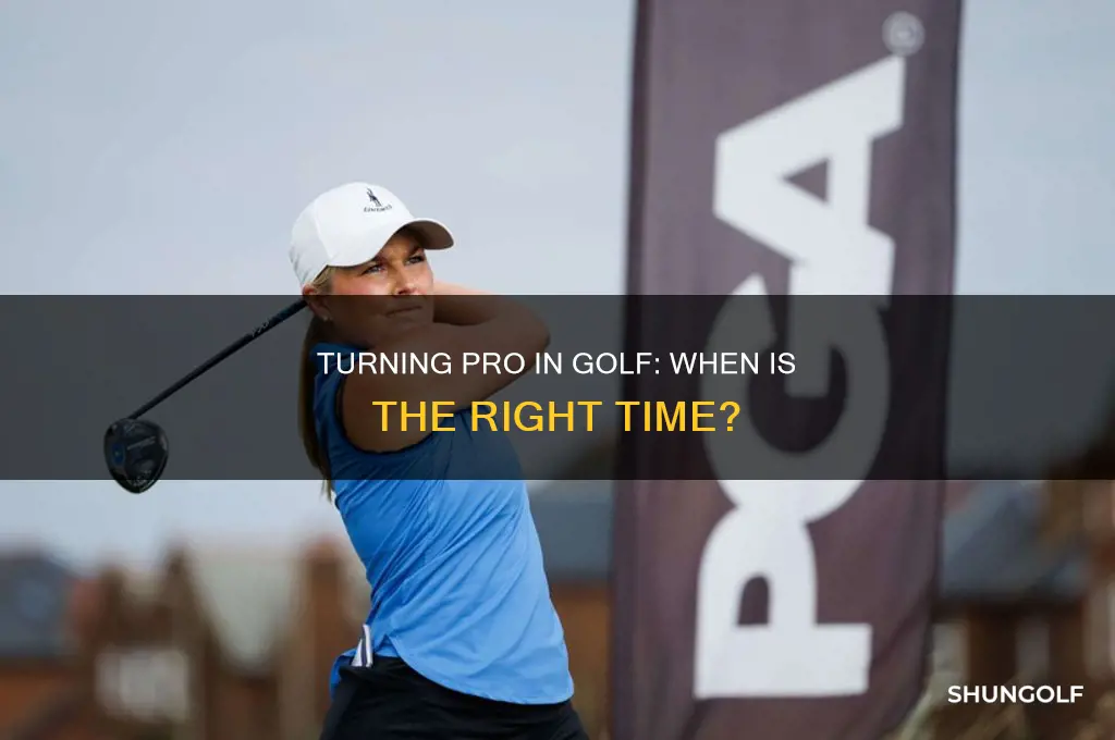 when to turn pro in golf