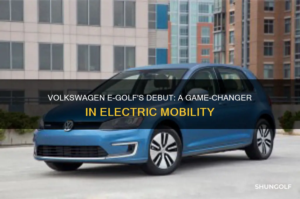 when volkswagen e-golf made its debut