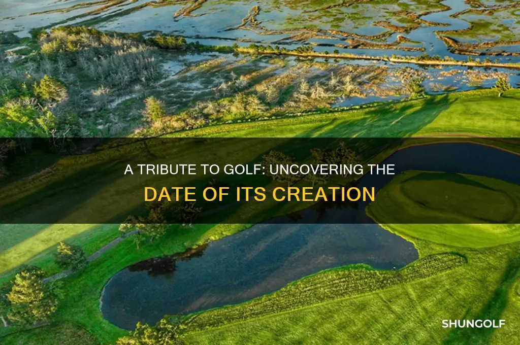 when was a tribute to golf written