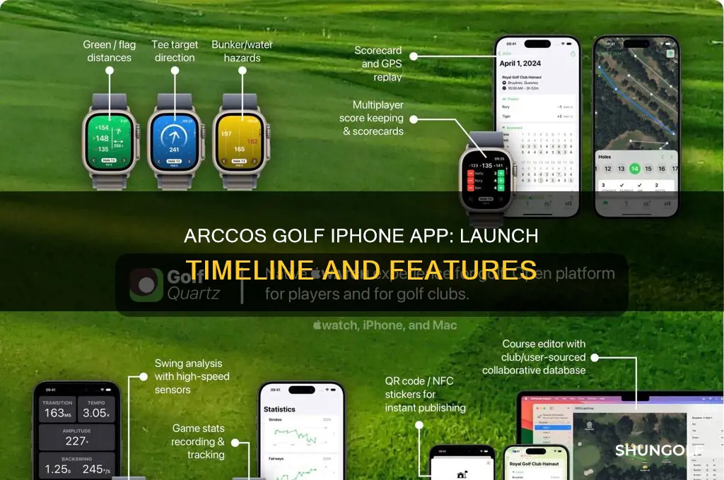 when was arccos golf iphone made