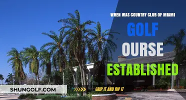 Country Club of Miami Golf Course: A Historical Establishment Date