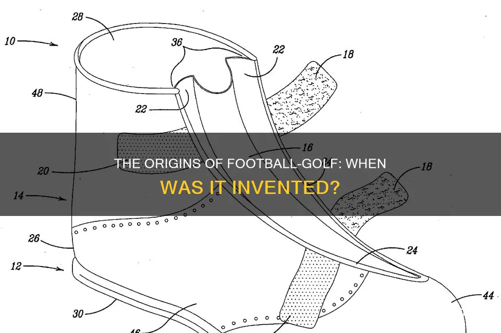 when was football golf invented