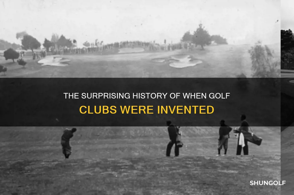 when was golf club invented