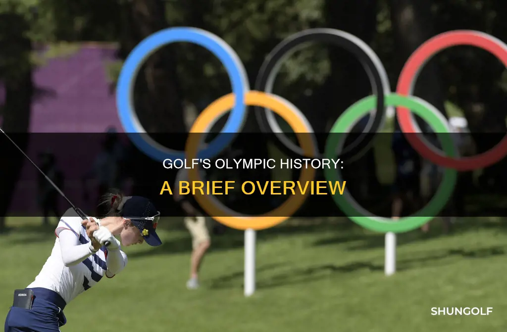 when was golf in the olympics
