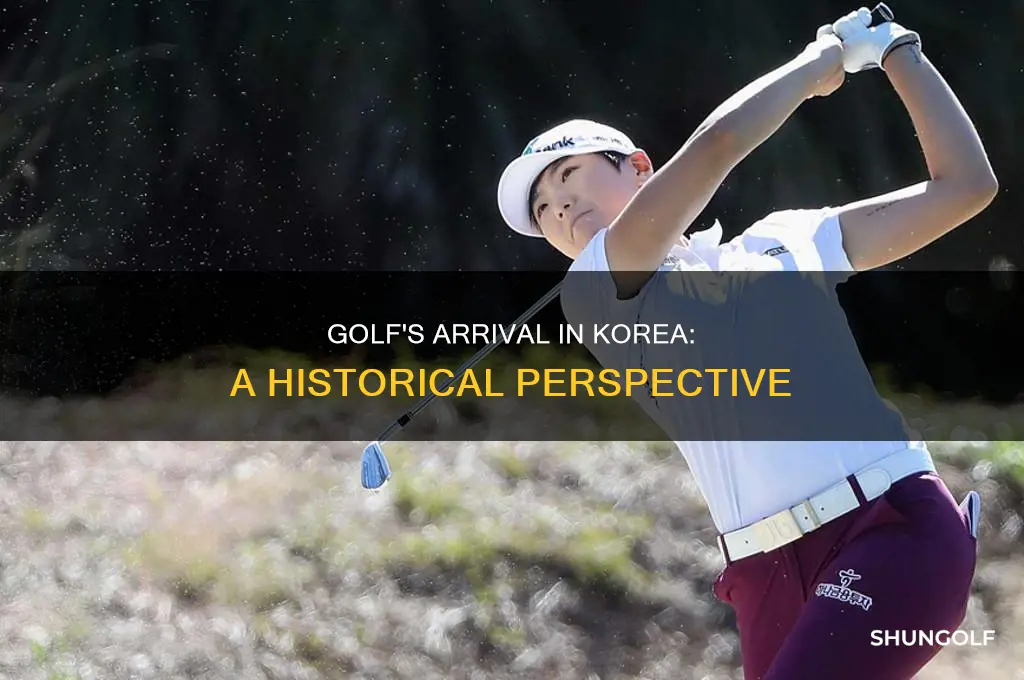 when was golf introduced in korea