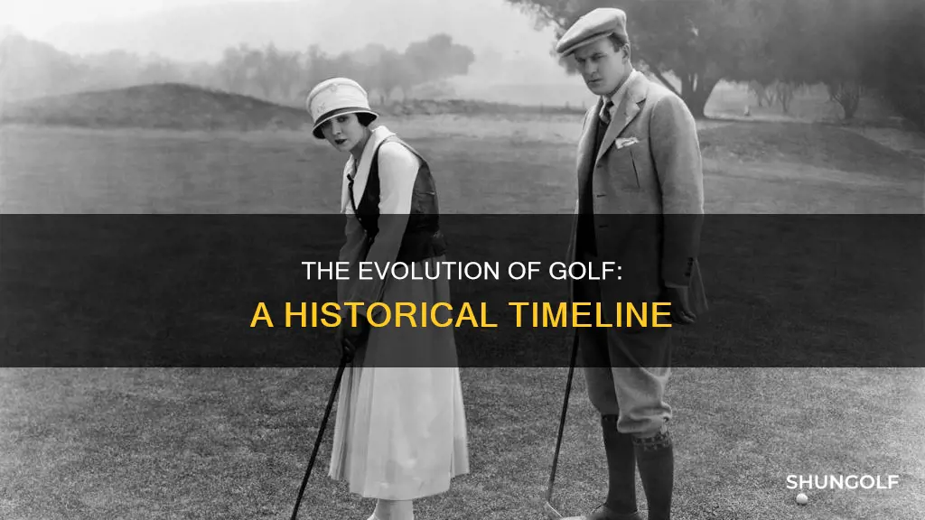 when was golf invented timeline