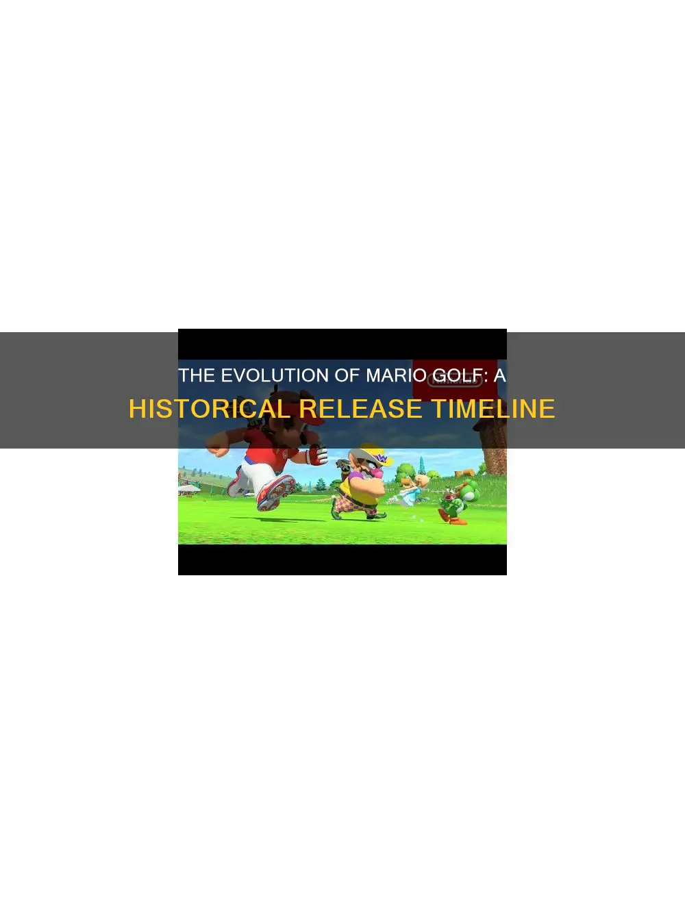 when was mario golf release