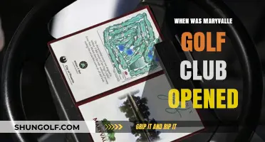 Discovering Maryvalle Golf Club's Opening Year: A Historical Overview