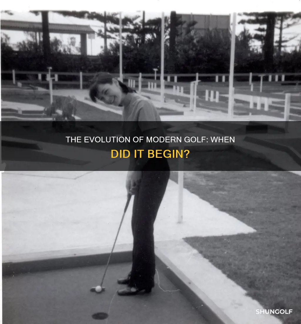 when was modern golf invented