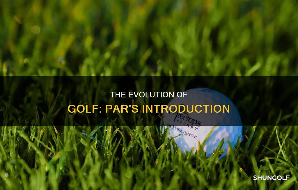 when was par created for golf