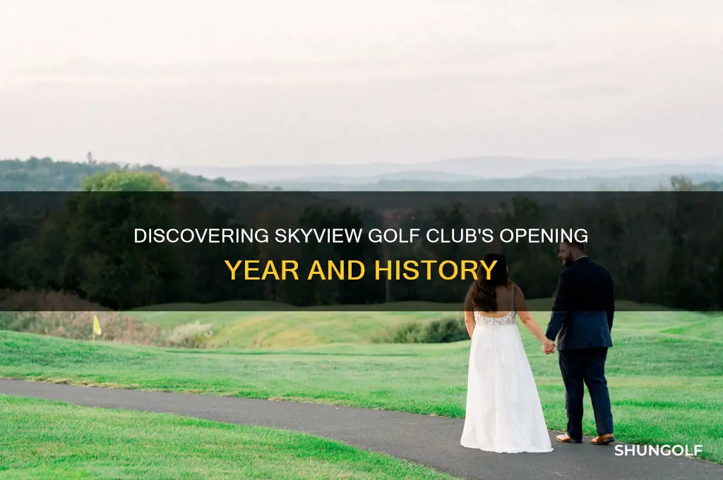 when was skyview golf club opened
