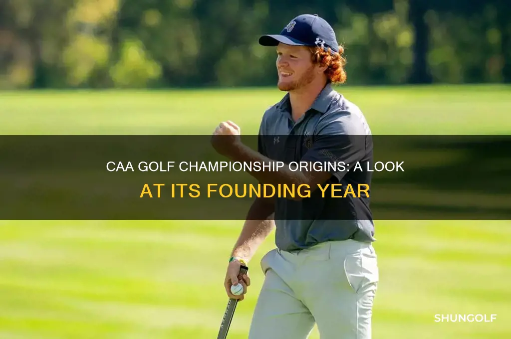 when was the caa golf championship founded