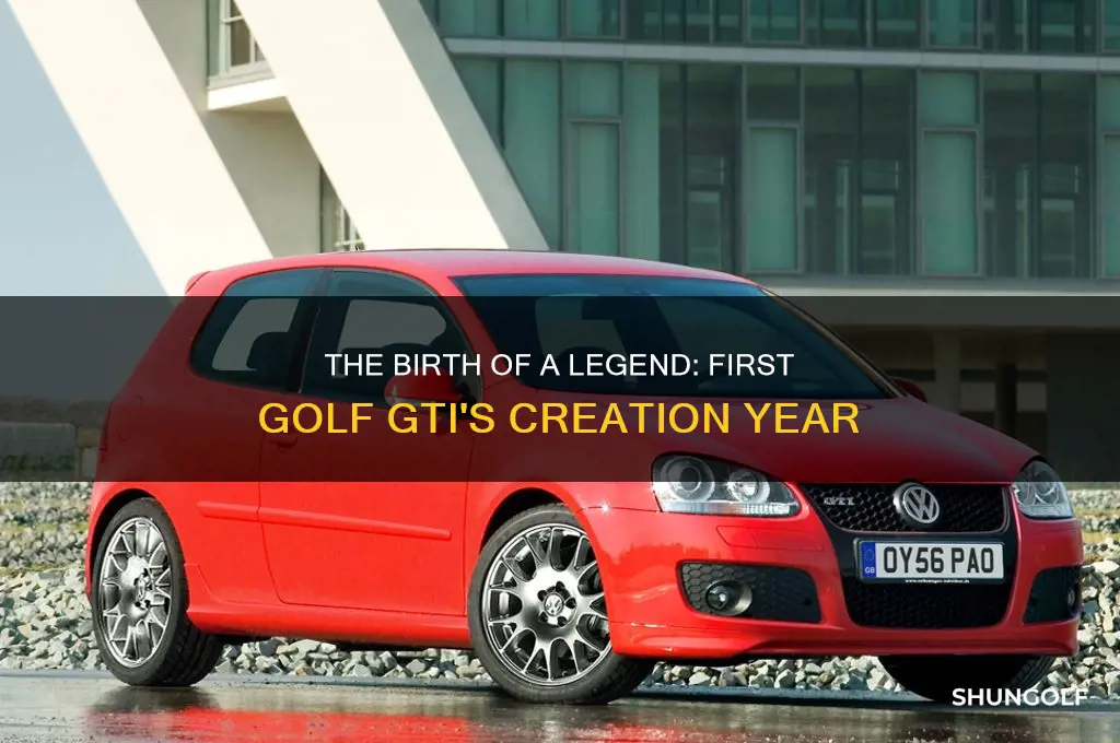 when was the first golf gti built