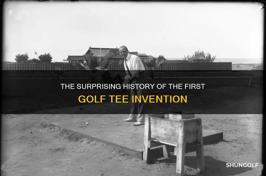 when was the first golf tee invented