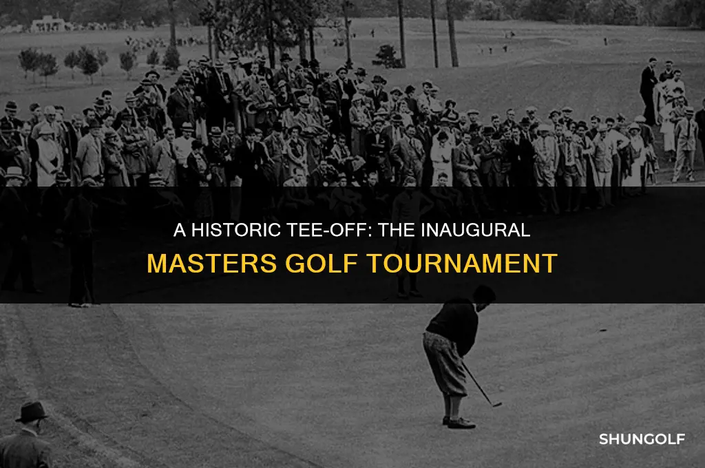when was the first masters golf tournament