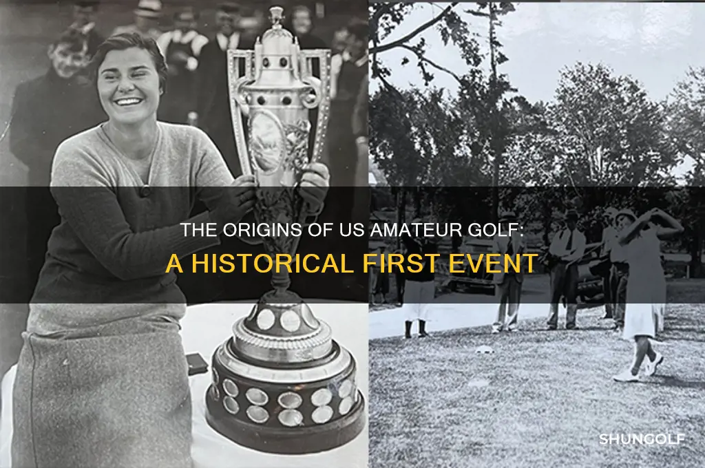when was the first us amateur golf event