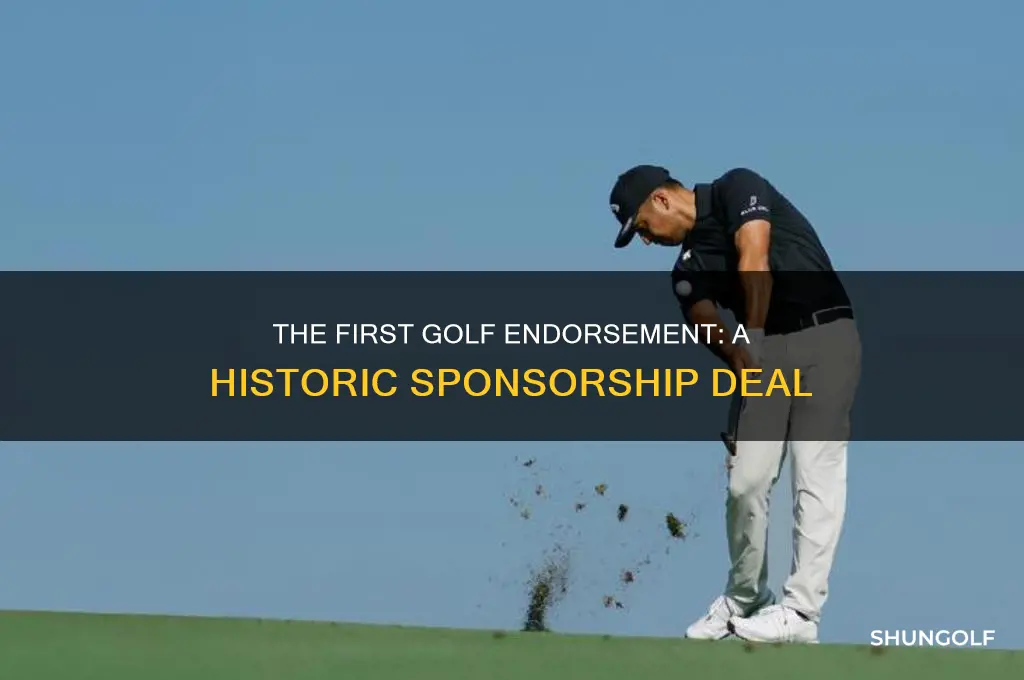 when was the first year a golfer got a endorsement