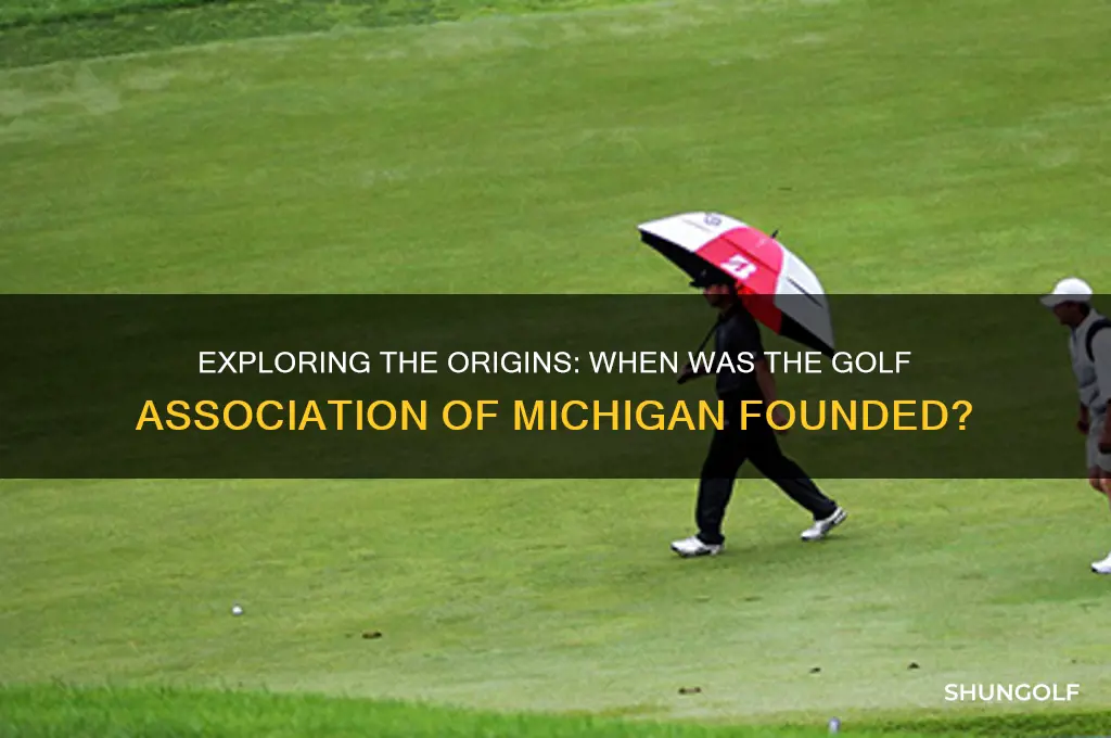 when was the golf association of michigan founded