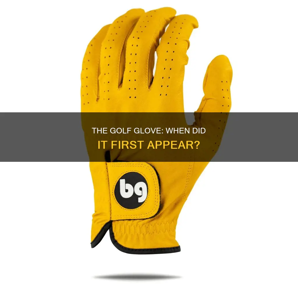 when was the golf glove introduced