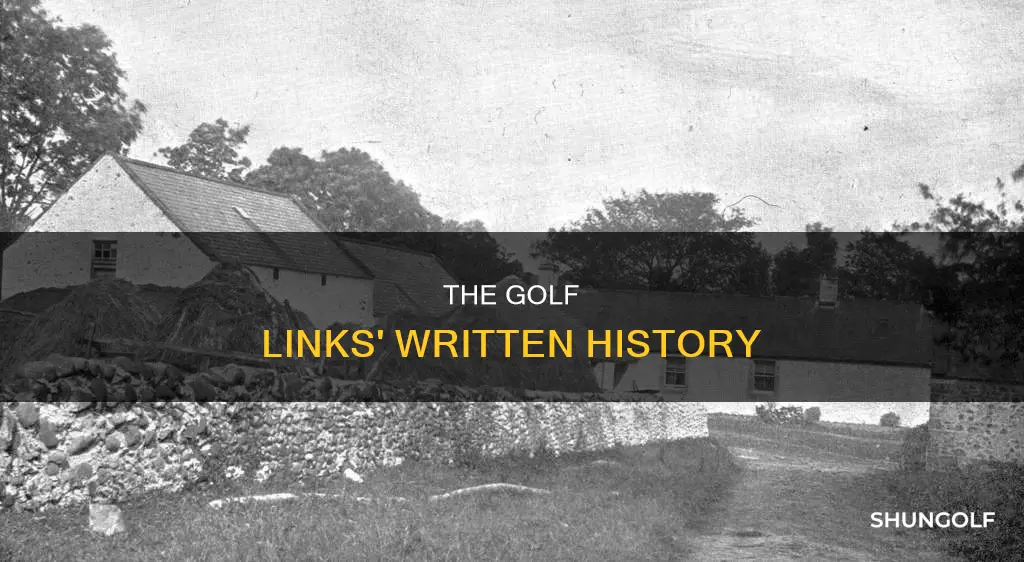 when was the golf links written