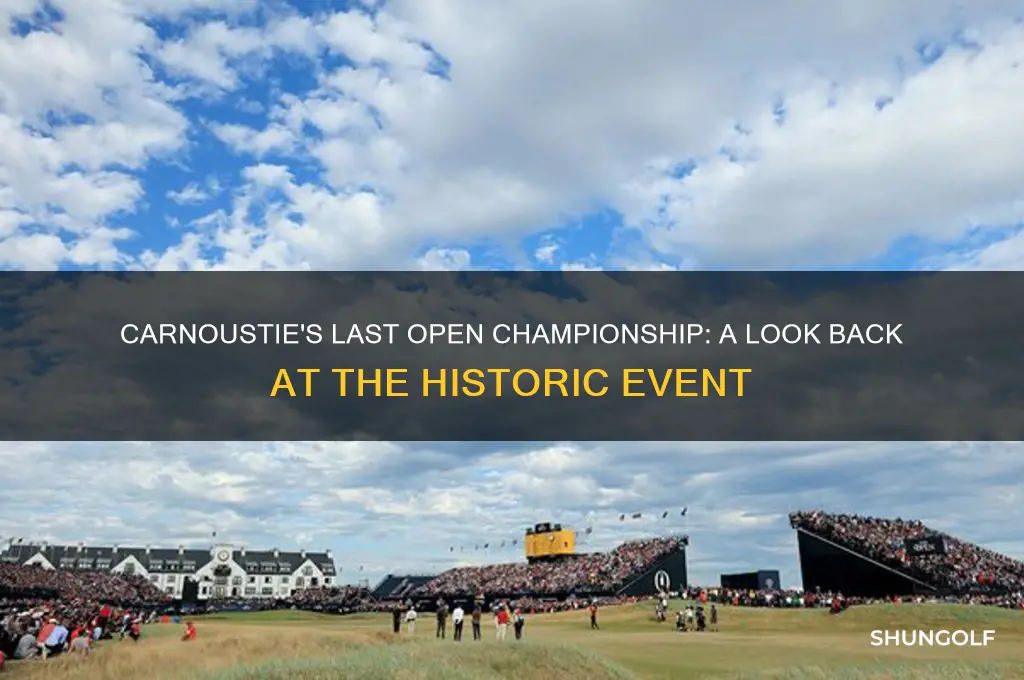 when was the golf open last at carnoustie