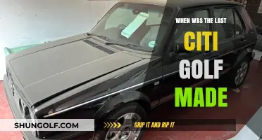The Final Citi Golf: When Production Ended for the Iconic Car
