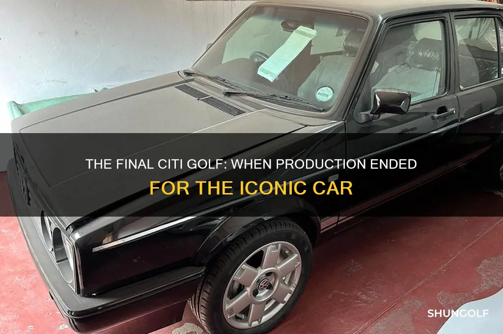 when was the last citi golf made