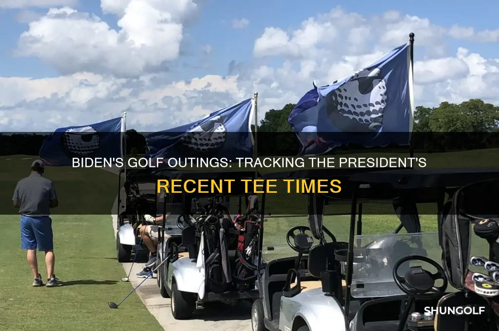 when was the last time biden golfed
