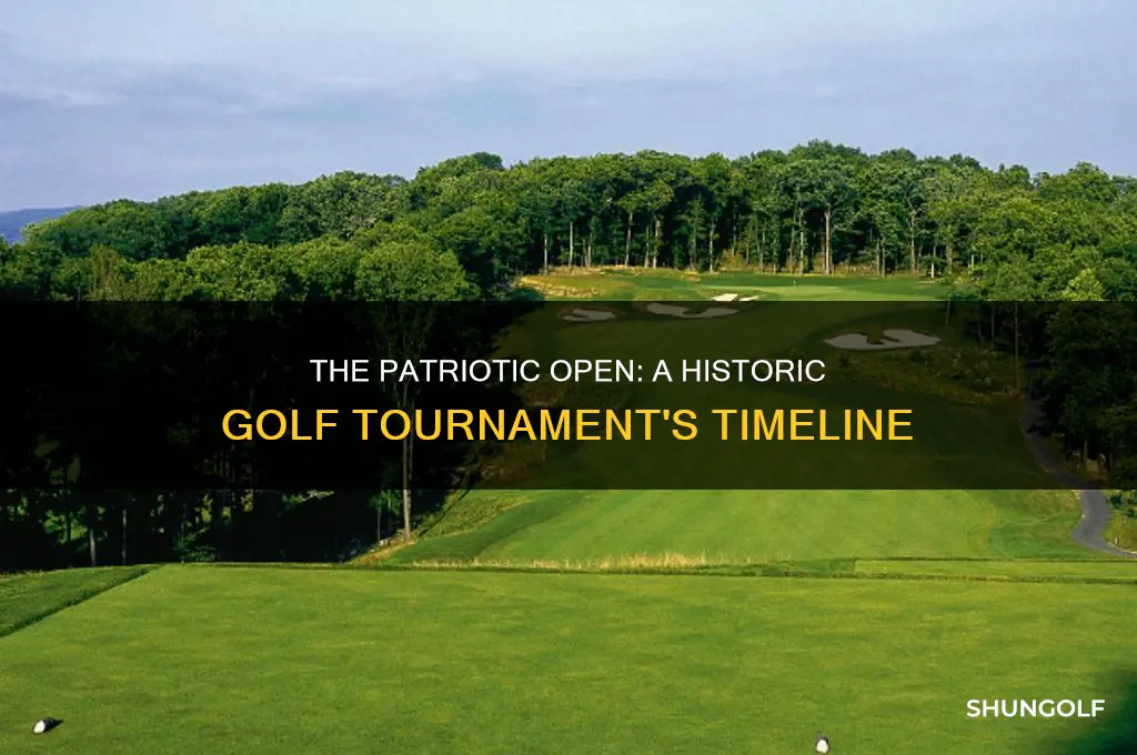 when was the patriotic open held in golf