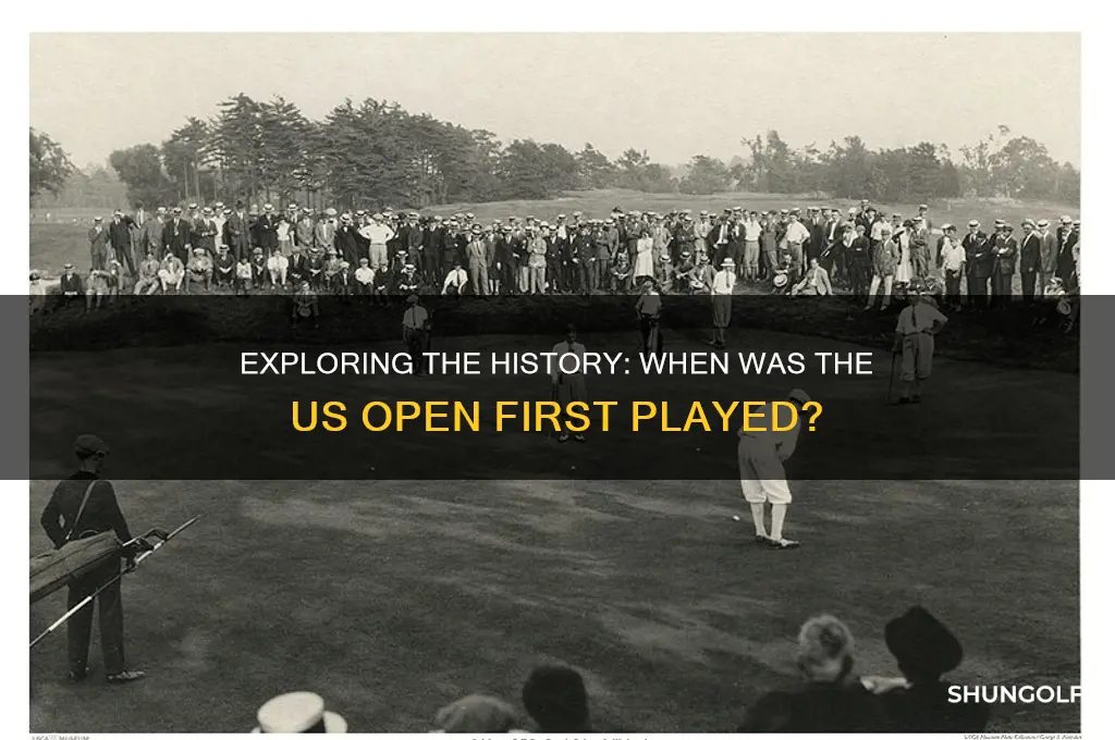 when was the us open