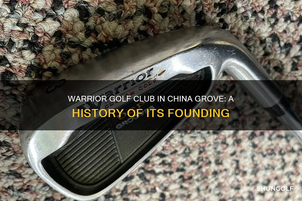 when was warrior golf club in china grove established